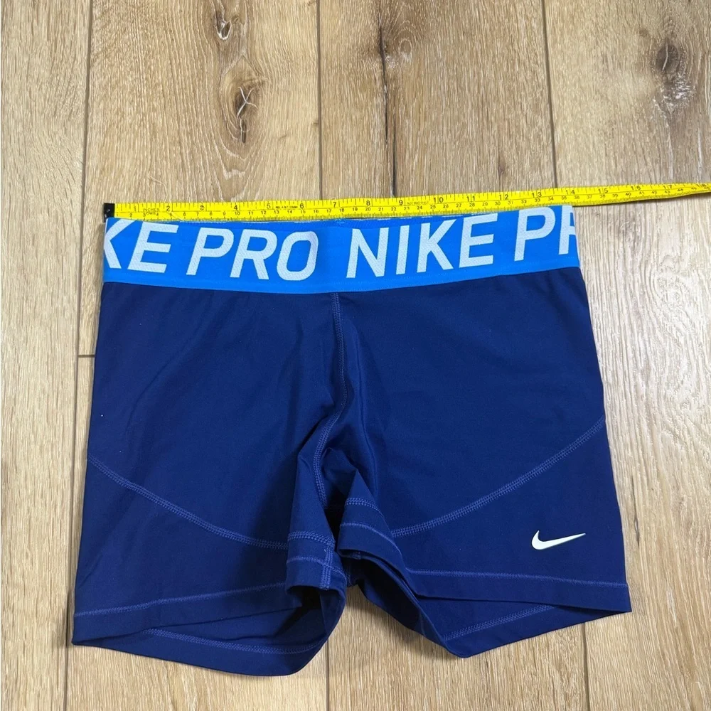 Nike Pro Blue 3” Women’s Large Training Biker Track Shorts